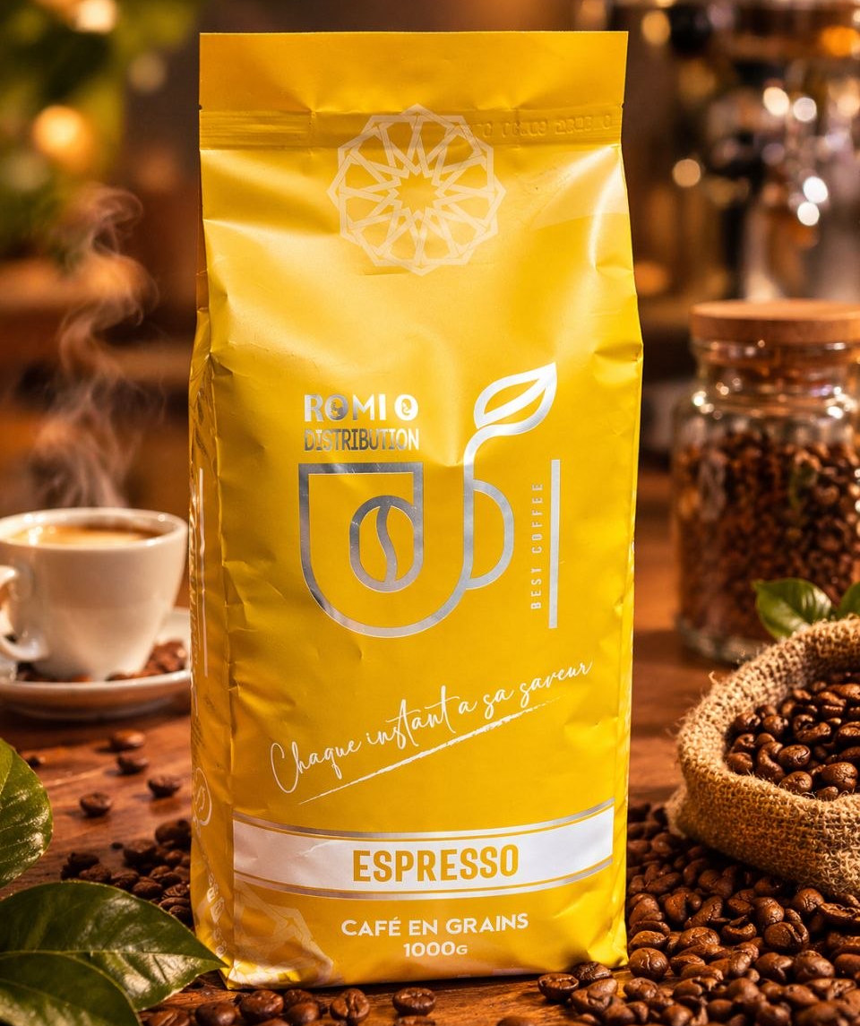 قهوة روميو الذهبية - مزيج حبوب الأربيكا والروبيستا الفاخرة (1 كجم)